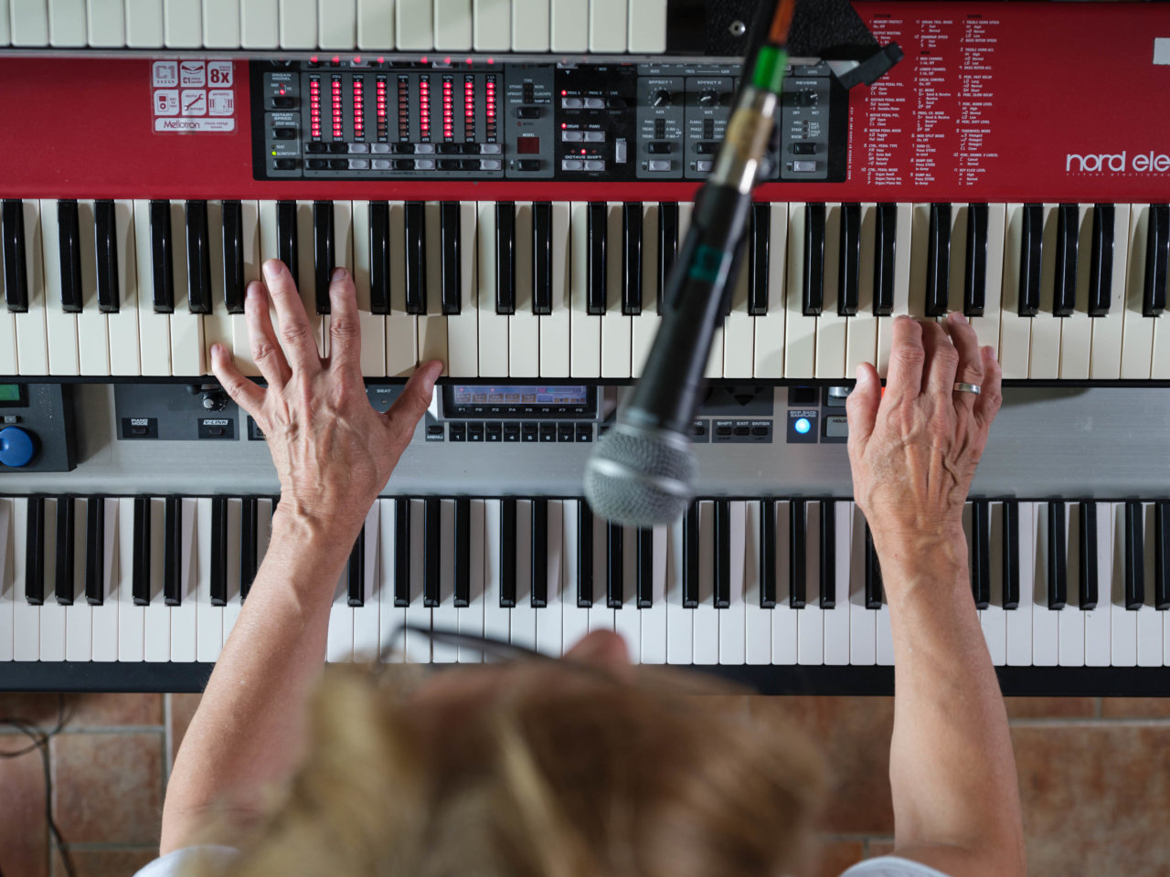 Keyboarder, Pianist, Proberaum, Ritchie Barton, Serrie, Silly, Studio, Tonstudio, band, meisterfinger